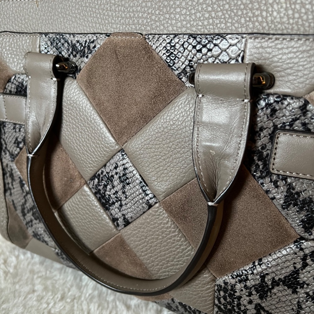 Coach Swagger Patchwork Exotic Embossed Leather S… - image 7